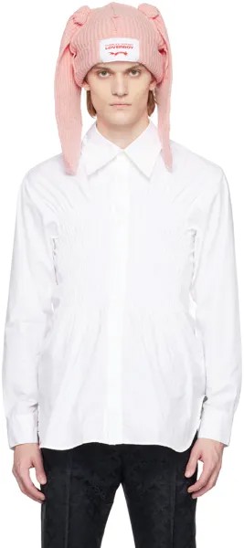 Белая присборенная рубашка Charles Jeffrey Loverboy