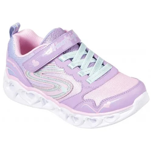 Кроссовки SKECHERS 20294L-LVMT HEART LIGHTS для девочки, цвет сиреневый, размер 34