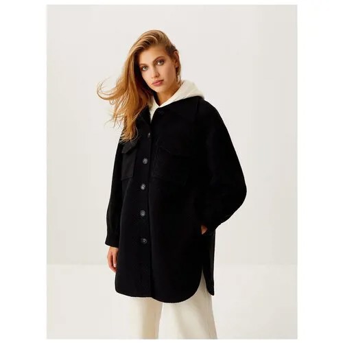 Пальто женское, артикул: 1809011227, цвет: черный, размер: L