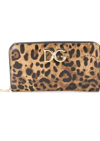 Dolce & Gabbana леопардовый кошелек