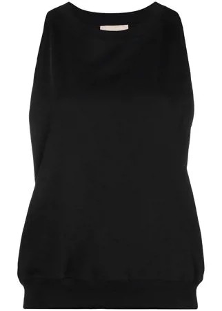 Alexandre Vauthier топ с логотипом и кристаллами