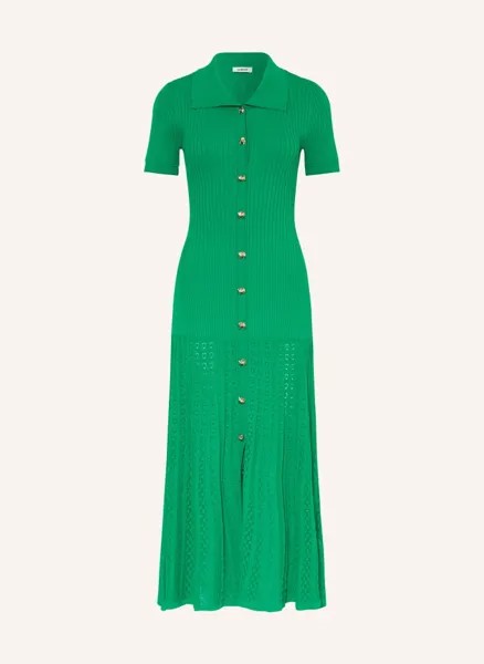 Трикотажное платье Sandro, зеленый