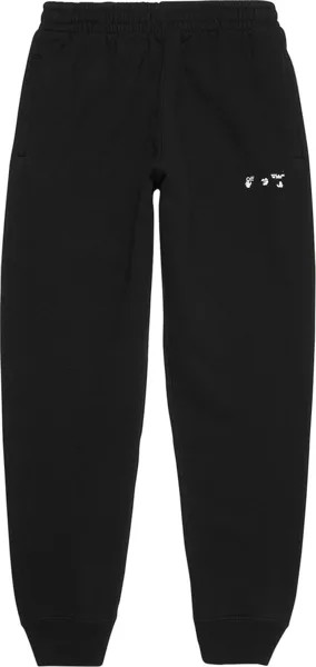 Спортивные брюки Off-White OW Logo Slim Cuffed Sweatpant 'Black', черный