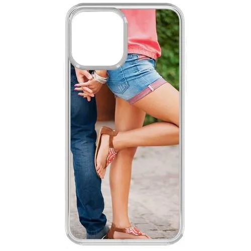 Чехол-накладка Krutoff Clear Case Босоножки женские для iPhone 13