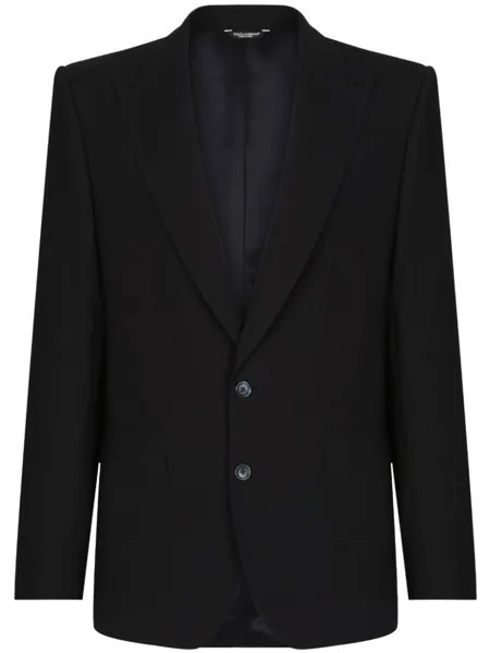 Dolce & Gabbana костюм Sicilia с двубортным пиджаком, черный
