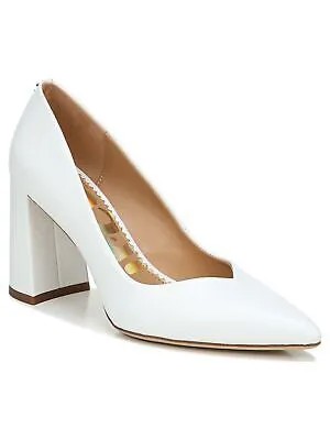 CIRCUS BY SAM EDELMAN Женские туфли-лодочки без шнуровки Marlee White Snake Marlee Toe Block Heel Slip On 9 M