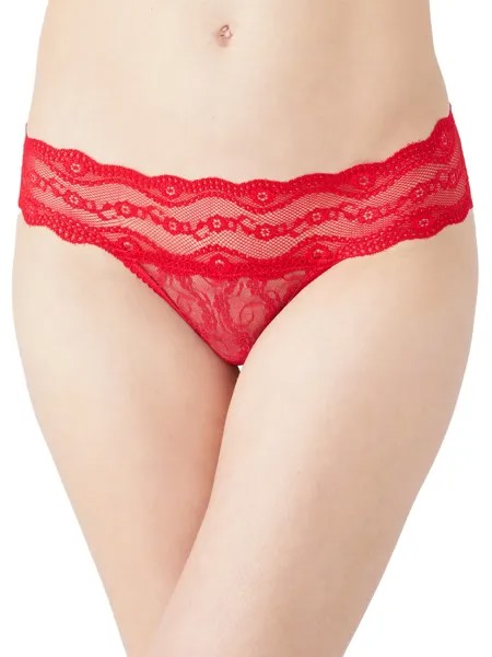 Женское кружевное бикини b.tempt'd by Wacoal Kiss, цвет Crimson Red