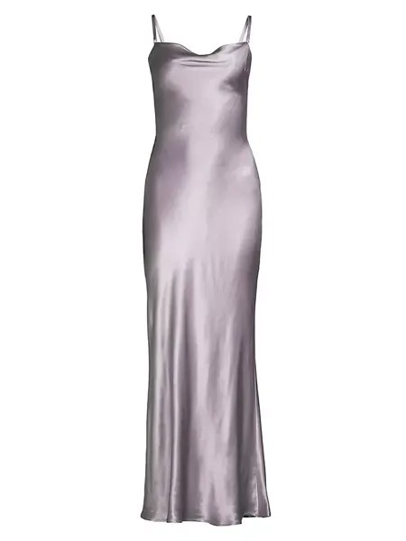 Атласное платье Malia Bec & Bridge, цвет lavender ash