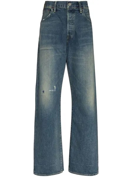 Chimala джинсы прямого кроя с эффектом потертости