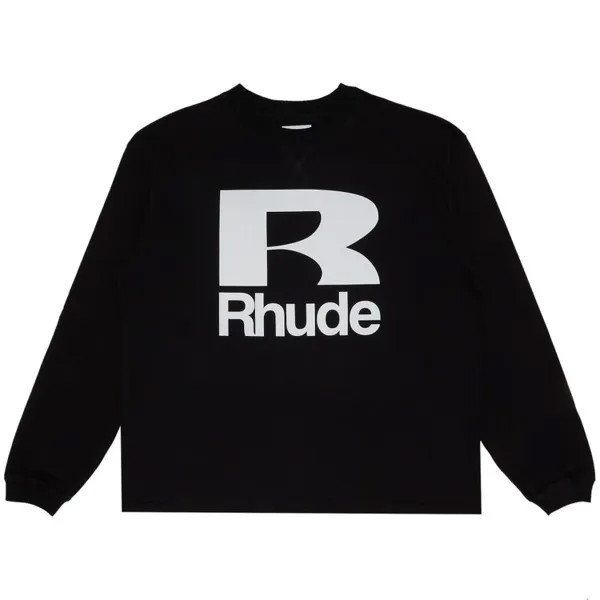 Лонгслив Rhude Petrol Long-Sleeve, черный