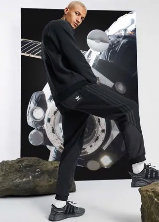 Черные флисовые джоггеры adidas Originals-Черный