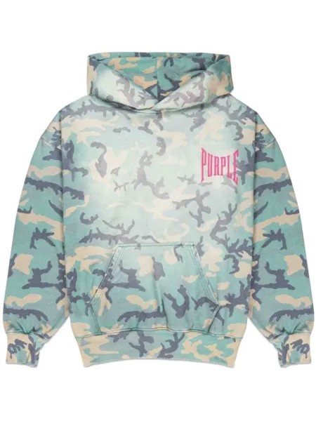 Purple Brand худи с логотипом, синий