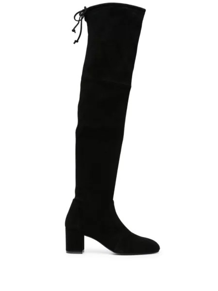 Stuart Weitzman сапоги Yulianaland 60 с завязками, черный