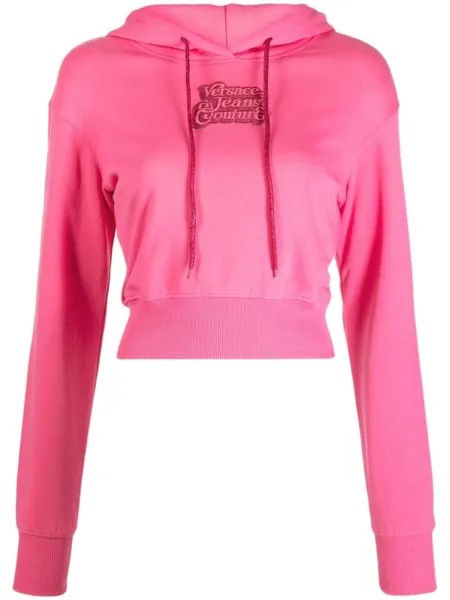 Худи с логотипом Versace Jeans Couture, розовый