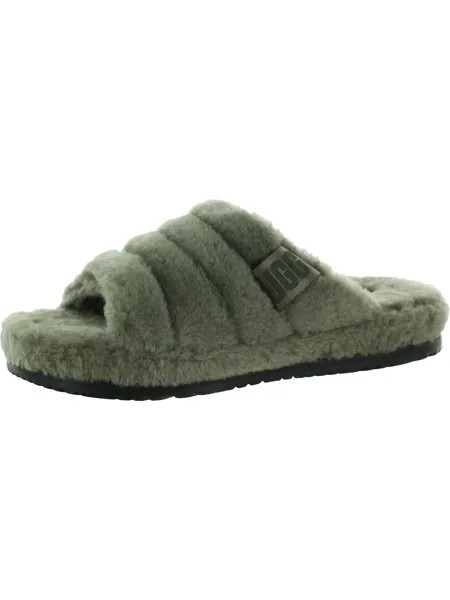 Мужские меховые шлепанцы Fluff You UGG, цвет Burnt Olive