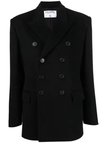 Двубортный бушлат Filippa K, черный