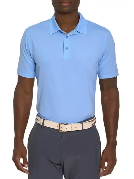Трикотажная рубашка-поло с короткими рукавами Hyde Robert Graham, синий