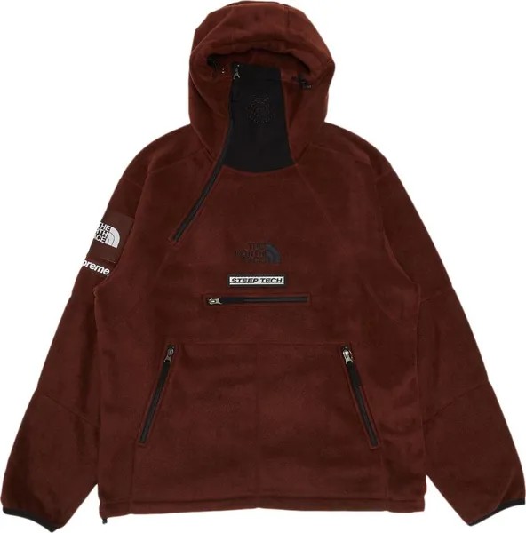 Пуловер Supreme x The North Face Steep Tech Fleece Pullover 'Brown', коричневый