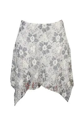 Rachel Rachel Roy Комбинированная кружевная юбка-платок цвета слоновой кости 14