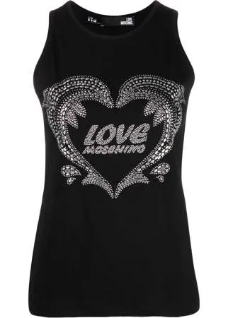 Love Moschino топ с логотипом