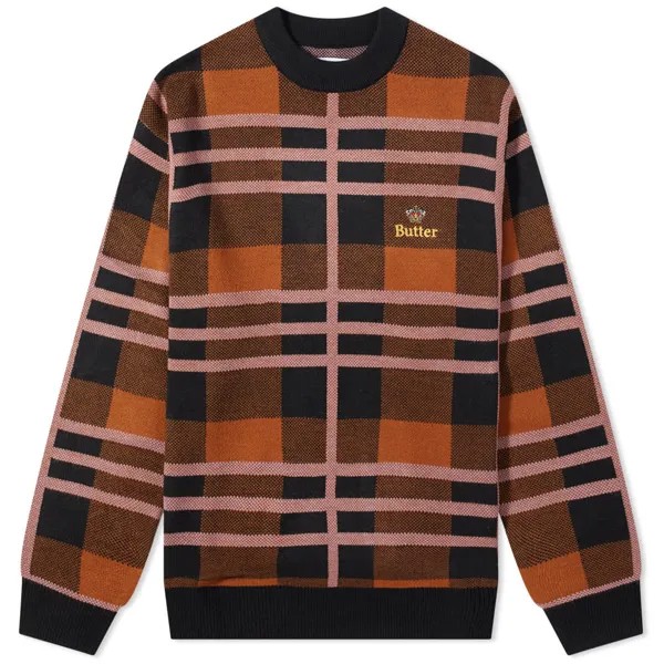 Джемпер Butter Goods Plaid Crew Knit