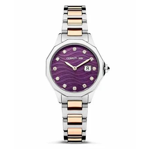 Наручные часы Cerruti 1881 CIWLG2232403, серебряный, фиолетовый
