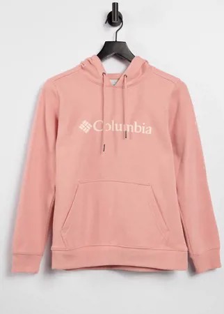 Худи розового цвета с логотипом Columbia-Розовый цвет