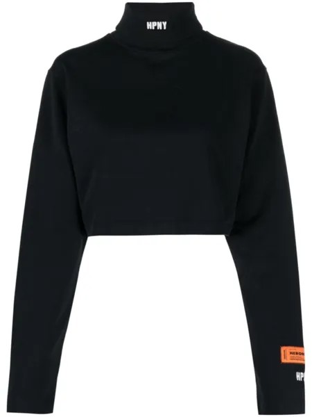 Heron Preston толстовка HPNY с высоким воротником, черный
