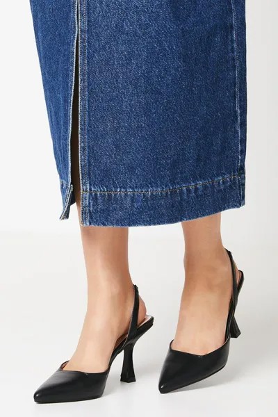 Туфли-лодочки Bindy с заостренной пяткой на пятке Dorothy Perkins, черный