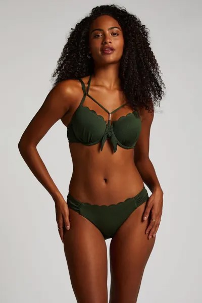 Плавки бикини hunkemöller с фестонами Hunkemoller, зеленый