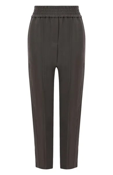 Брюки из вискозы и льна Brunello Cucinelli