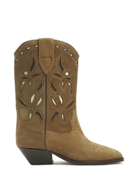 Женские кожаные ботинки Duerto Isabel Marant, хаки