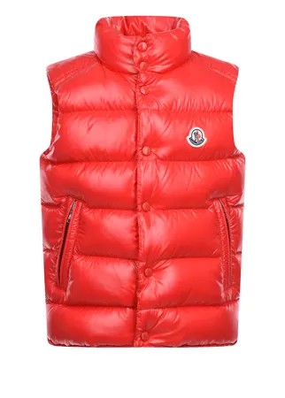Красный стеганый жилет Moncler