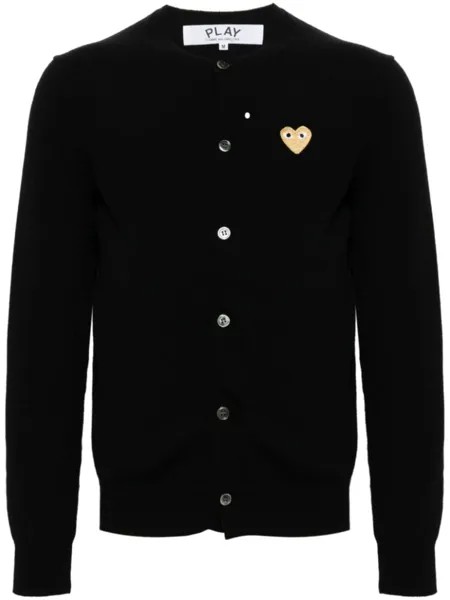 Comme Des Garçons Play шерстяной кардиган с сердечками, черный