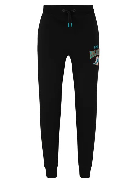 Спортивные брюки из хлопковой махровой ткани BOSS x NFL BOSS, черный