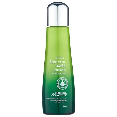 Deoproce Aloe Vera Oasis Emulsion Увлажняющая эмульсия для лица Алое вера, 150 мл