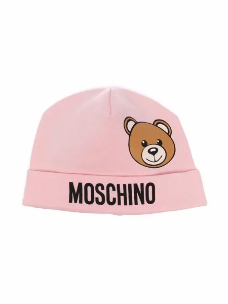 Moschino Kids шапка бини с логотипом