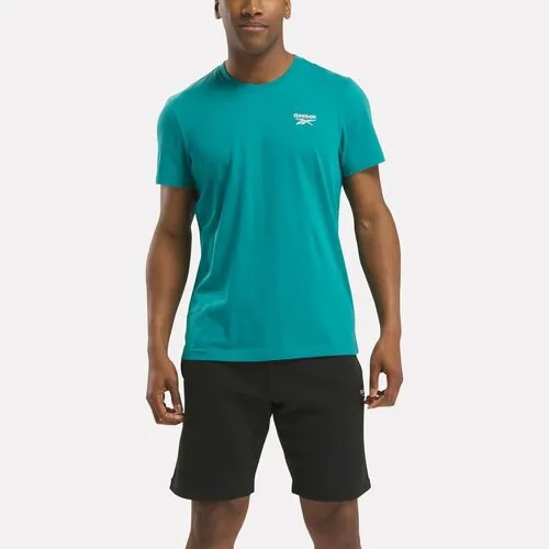Футболка Reebok Identity Small Log, размер S INT, голубой