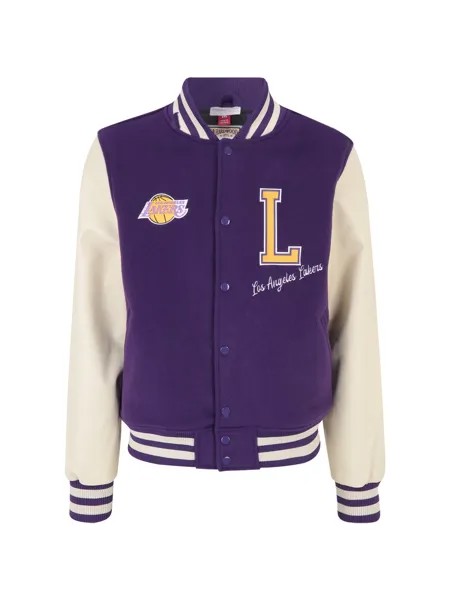 Межсезонная куртка Mitchell & Ness LA LAKERS, темно фиолетовый