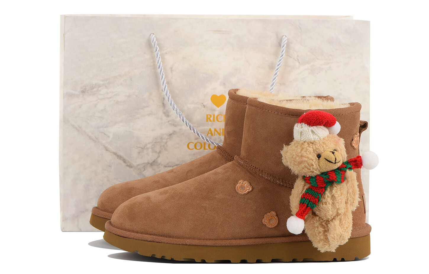 CLASSIC MINI Зимние ботинки женские каштановые Ugg