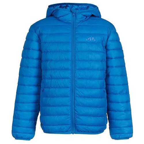Куртка Oldos зимняя, водонепроницаемость, защита от попадания снега, капюшон, карманы, размер 146, голубой