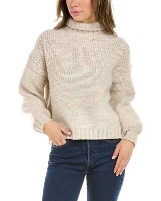 Alex Mill Abigail, водолазка из смеси шерсти и кашемира, женская, бежевая, Xl