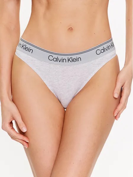 Бразильские женские трусики Calvin Klein, серый