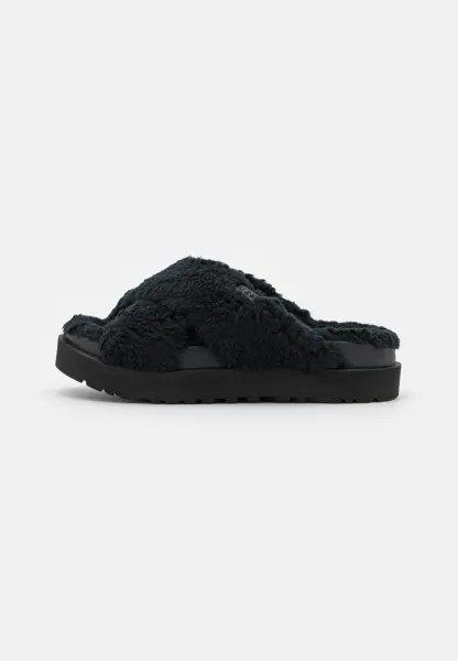 Тапочки FUZZ SUGAR CROSS SLIDE UGG, черный