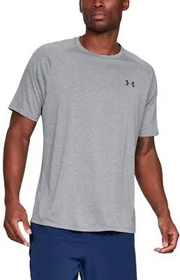 Мужская футболка Under Armour Tech 2.0, светло-стальной вереск/черный, M