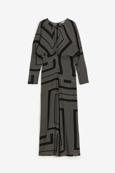 Платье H&M Tapered-waist, черный