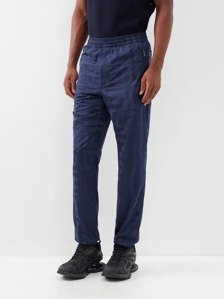 Спортивные брюки из нейлона с жаккардовым узором 4g Givenchy, синий