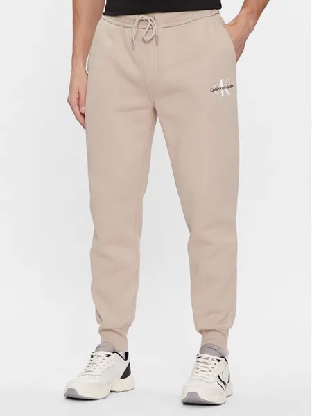Спортивные брюки стандартного кроя Calvin Klein, бежевый