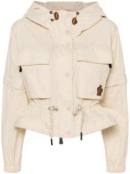 Moncler Grenoble куртка Limosee с капюшоном, нейтральный цвет