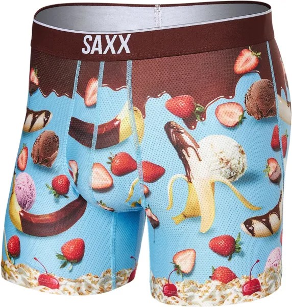 Боксеры SAXX UNDERWEAR Volt Boxer Brief, цвет Two Scoops/Light Blue